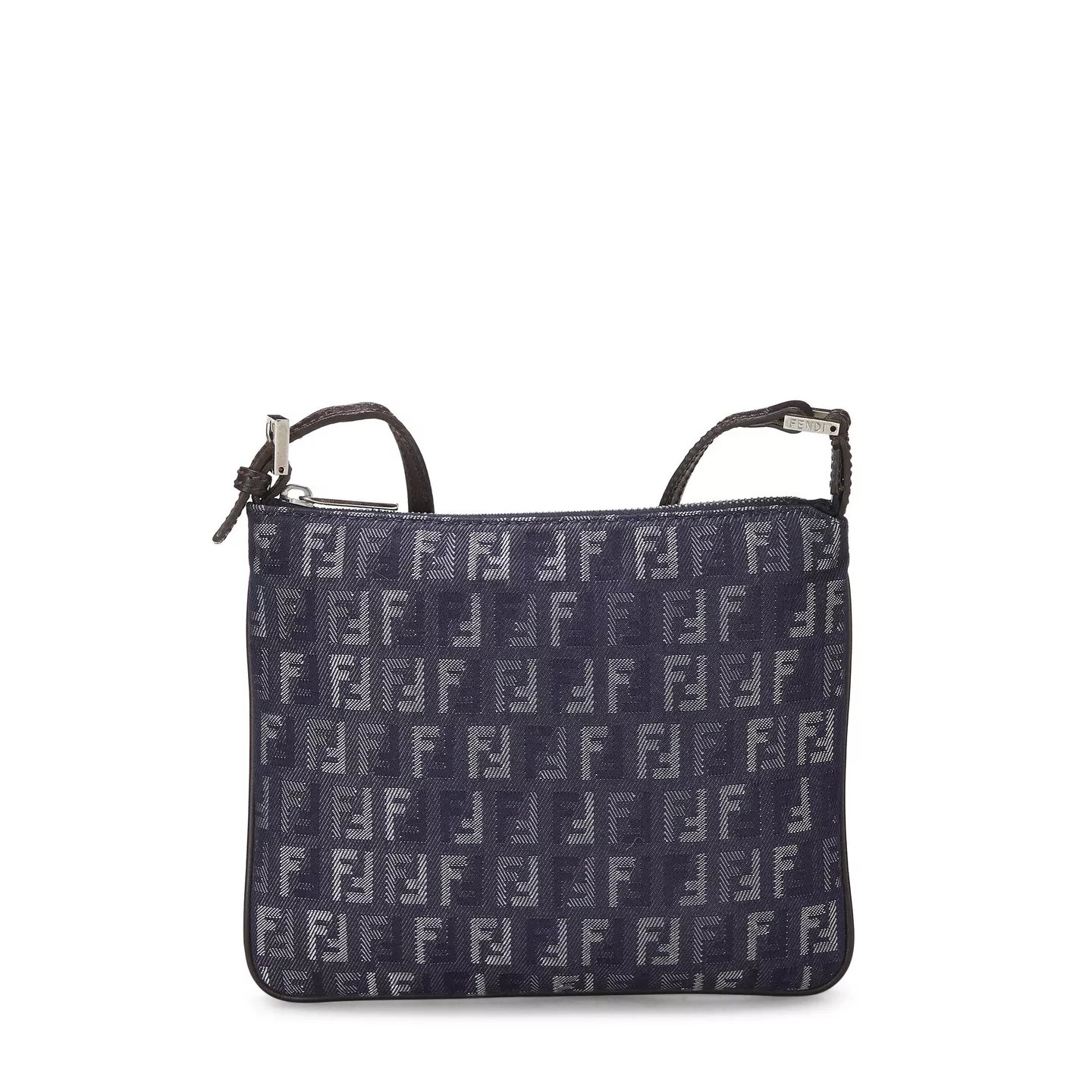 FENDI BLUE ZUCCHINO DENIM CROSSBODY MINI